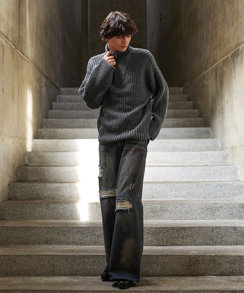 CLEL】Volume Melange Half-Zip Knit (2025ver.) / ボリュームメランジ