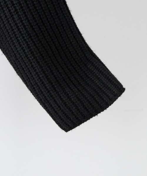 CLEL（クレイル）の「【CLEL】Volume Melange Half-Zip Knit (2025ver.) / ボリュームメランジハーフジップニット 2025ver.（ニット/セーター・メンズ・アッシュブラウン/ネイビー/ブラック/チャコールグレー・L/M/S/XS）」の9枚目の写真