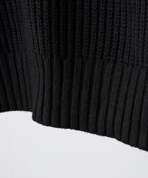 CLEL（クレイル）の「【CLEL】Volume Melange Half-Zip Knit (2025ver.) / ボリュームメランジハーフジップニット 2025ver.（ニット/セーター・メンズ・アッシュブラウン/ネイビー/ブラック/チャコールグレー・L/M/S/XS）」の10枚目の写真