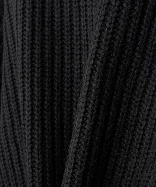 CLEL（クレイル）の「【CLEL】Volume Melange Half-Zip Knit (2025ver.) / ボリュームメランジハーフジップニット 2025ver.（ニット/セーター・メンズ・アッシュブラウン/ネイビー/ブラック/チャコールグレー・L/M/S/XS）」の11枚目の写真