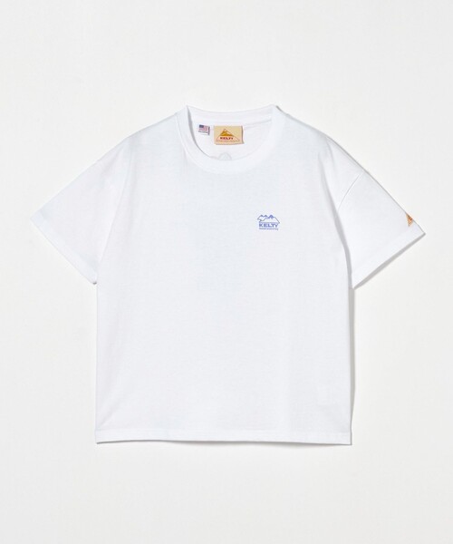 KELTY（ケルティ）の「【別注】＜KELTY＞マウンテン Tシャツ / キッズ  140cm-160cm（Tシャツ/カットソー・キッズ・ベージュ/ホワイト・M(140-150cm)/L(160cm)）」の2枚目の写真