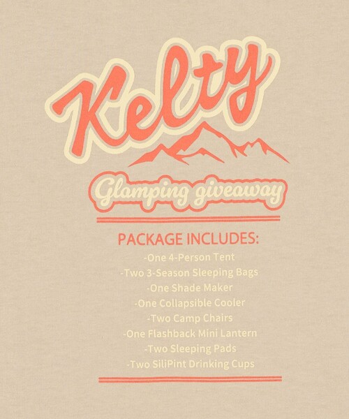 KELTY（ケルティ）の「【別注】＜KELTY＞マウンテン Tシャツ / キッズ  140cm-160cm（Tシャツ/カットソー・キッズ・ベージュ/ホワイト・M(140-150cm)/L(160cm)）」の7枚目の写真