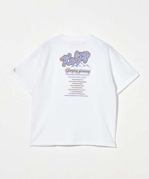 KELTY（ケルティ）の「【別注】＜KELTY＞マウンテン Tシャツ / キッズ  140cm-160cm（Tシャツ/カットソー・キッズ・ベージュ/ホワイト・M(140-150cm)/L(160cm)）」の5枚目の写真