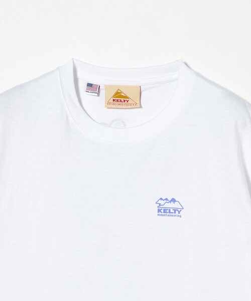 KELTY（ケルティ）の「【別注】＜KELTY＞マウンテン Tシャツ / キッズ  140cm-160cm（Tシャツ/カットソー・キッズ・ベージュ/ホワイト・M(140-150cm)/L(160cm)）」の4枚目の写真