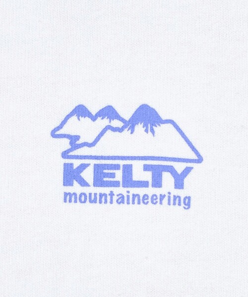 KELTY（ケルティ）の「【別注】＜KELTY＞マウンテン Tシャツ / キッズ  140cm-160cm（Tシャツ/カットソー・キッズ・ベージュ/ホワイト・M(140-150cm)/L(160cm)）」の3枚目の写真
