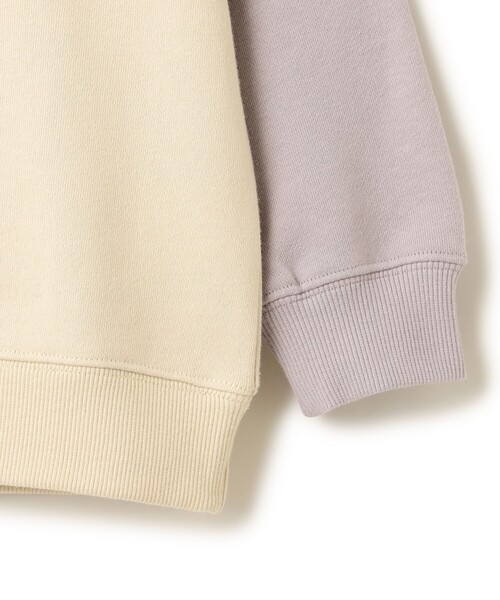 BEAMS mini（ビームスミニ）の「ラグラン スマイル プルオーバー 2025FW（90～140cm）（スウェット・キッズ・ホワイト系その他5/ライトグレー/オリーブ・90/100/110/120/130/140）」の17枚目の写真