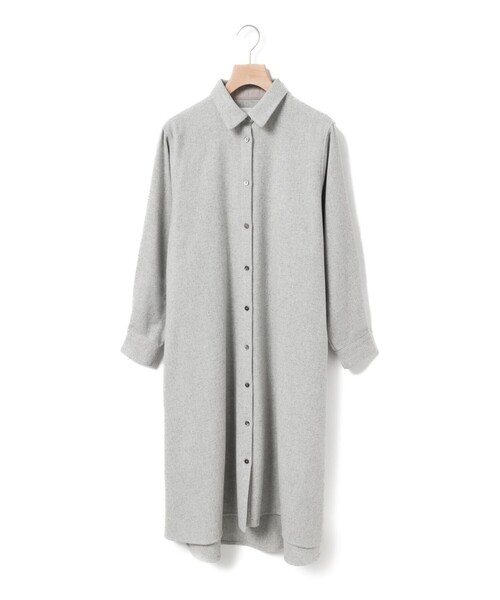 MidiUmi（ミディウミ）の「MidiUmi コートワンピース（ワンピース・レディース・ブラウン/ライトグレー/チャコールグレー/グレー系その他2・FREE）」の5枚目の写真