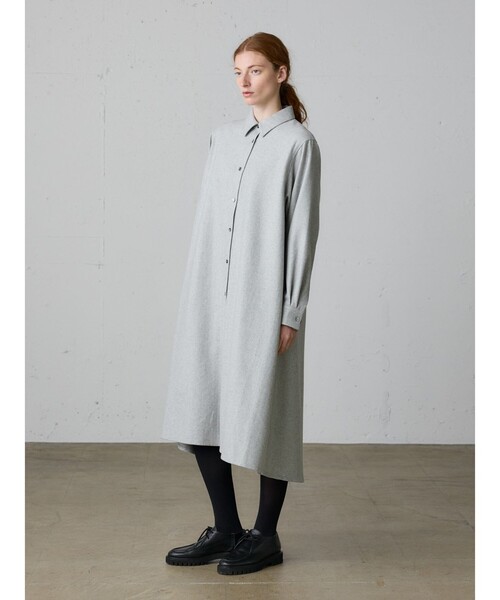 MidiUmi（ミディウミ）の「MidiUmi コートワンピース（ワンピース・レディース・ブラウン/ライトグレー/チャコールグレー/グレー系その他2・FREE）」の10枚目の写真