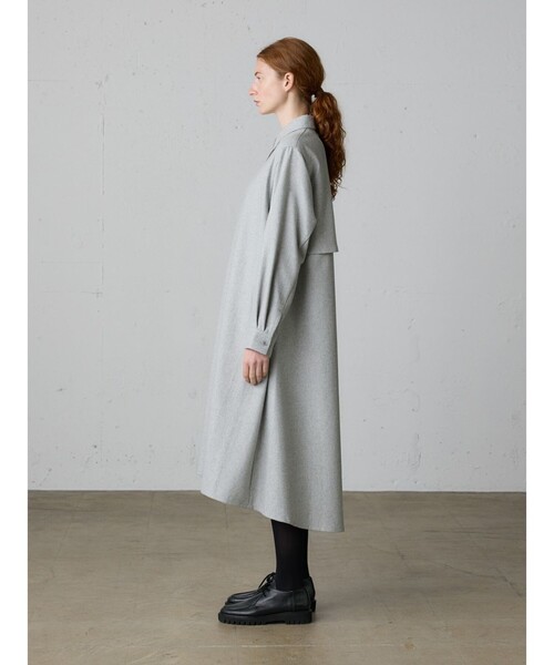 MidiUmi（ミディウミ）の「MidiUmi コートワンピース（ワンピース・レディース・ブラウン/ライトグレー/チャコールグレー/グレー系その他2・FREE）」の11枚目の写真