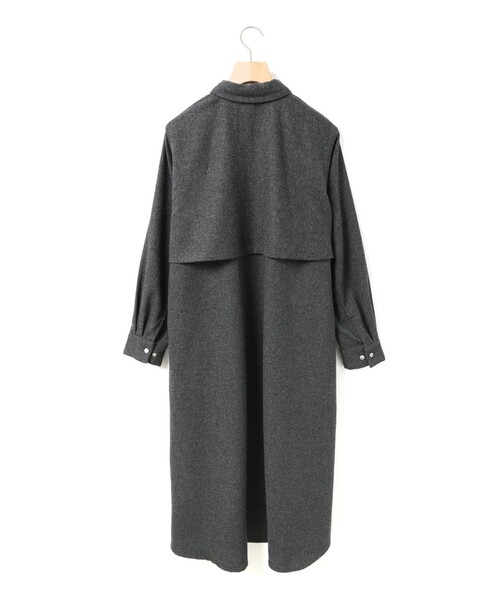 MidiUmi（ミディウミ）の「MidiUmi コートワンピース（ワンピース・レディース・ブラウン/ライトグレー/チャコールグレー/グレー系その他2・FREE）」の21枚目の写真