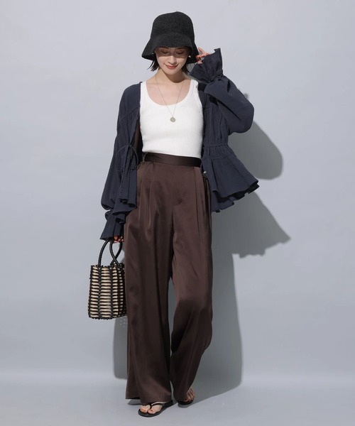 Arpege story⭐︎綿楊柳はおりチュニック（白Ｍ）タグ付き新品未使用品 綿楊柳はおりチュニック（シャツ/ブラウス）｜Arpege story