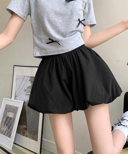 Miniministore(ミニミニストア)の「バルーンキュロット レディースショーパン(スウェットパンツ・レディース・ライトベージュ/ブラック/ホワイト・FREE)」の1枚目の写真