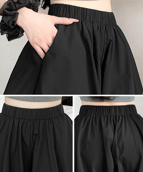 Miniministore(ミニミニストア)の「バルーンキュロット レディースショーパン(スウェットパンツ・レディース・ライトベージュ/ブラック/ホワイト・FREE)」の5枚目の写真