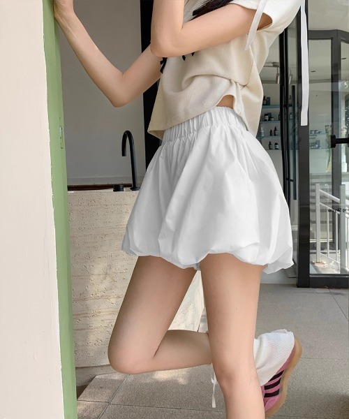 Miniministore(ミニミニストア)の「バルーンキュロット レディースショーパン(スウェットパンツ・レディース・ライトベージュ/ブラック/ホワイト・FREE)」の8枚目の写真