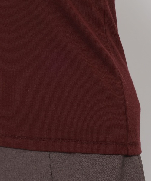 mysty woman（ミスティウーマン）の「シアーキリカエテレコタンク 581420（タンクトップ・レディース・ブラック/アイボリー/ボルドー・FREE）」の9枚目の写真