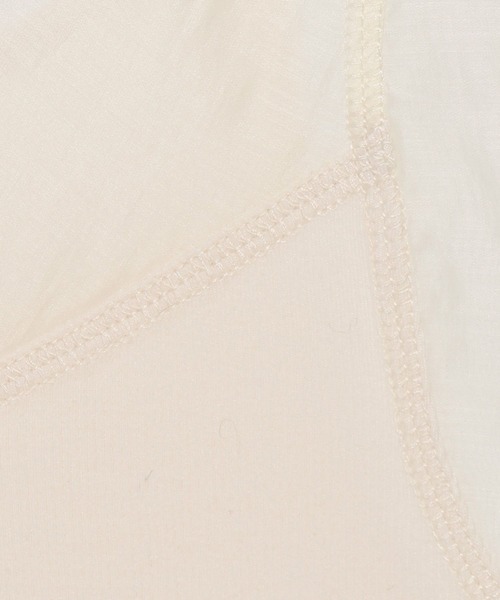 mysty woman（ミスティウーマン）の「シアーキリカエテレコタンク 581420（タンクトップ・レディース・ブラック/アイボリー/ボルドー・FREE）」の4枚目の写真