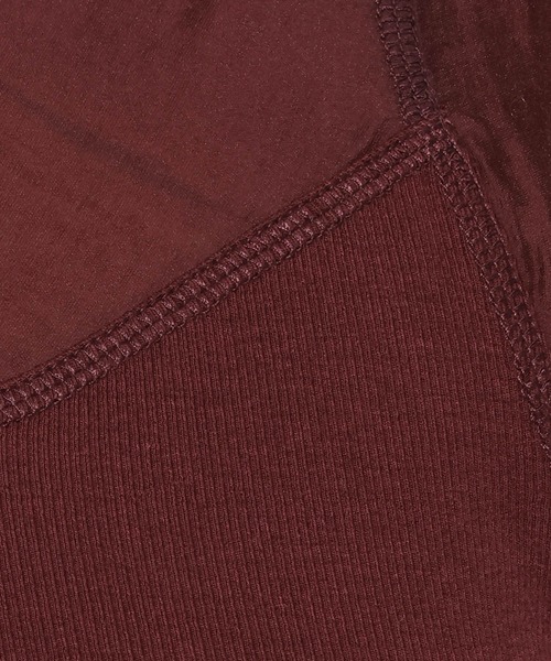 mysty woman（ミスティウーマン）の「シアーキリカエテレコタンク 581420（タンクトップ・レディース・ブラック/アイボリー/ボルドー・FREE）」の6枚目の写真