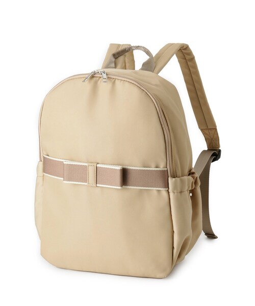 ITS'DEMO（イッツデモ）の「◆【A4対応／6ポケット】リボンモチーフリュック（バックパック/リュック・レディース・ピンク系/ベージュ/ブラック・00）」の20枚目の写真