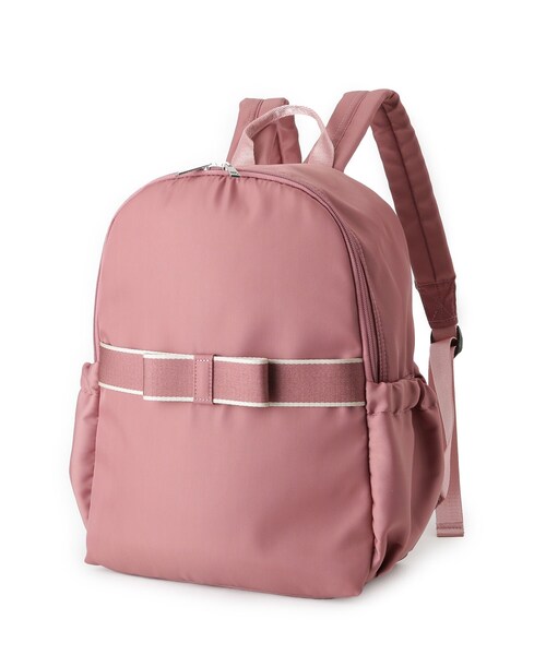 ITS'DEMO（イッツデモ）の「◆【A4対応／6ポケット】リボンモチーフリュック（バックパック/リュック・レディース・ピンク系/ベージュ/ブラック・00）」の21枚目の写真