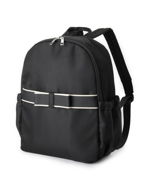 ITS'DEMO（イッツデモ）の「◆【A4対応／6ポケット】リボンモチーフリュック（バックパック/リュック・レディース・ピンク系/ベージュ/ブラック・00）」の22枚目の写真