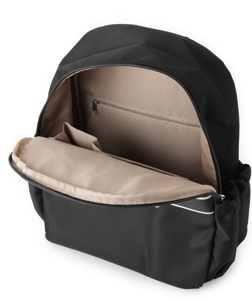 ITS'DEMO（イッツデモ）の「◆【A4対応／6ポケット】リボンモチーフリュック（バックパック/リュック・レディース・ピンク系/ベージュ/ブラック・00）」の8枚目の写真