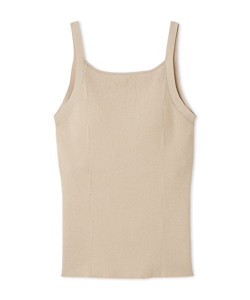 FRAY I.D（フレイアイディー）の「カップインアメスリリブニットタンク（タンクトップ・レディース・ブラック/ベージュ/マルチ・F）」の2枚目の写真