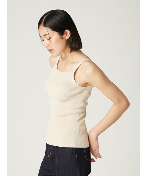 FRAY I.D（フレイアイディー）の「カップインアメスリリブニットタンク（タンクトップ・レディース・ブラック/ベージュ/マルチ・F）」の21枚目の写真