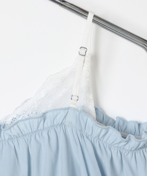 Heather（ヘザー）の「mariko企画　レースドッキングブラウス　583652（シャツ/ブラウス・レディース・オフホワイト/ブルー/ブラック・FREE）」の7枚目の写真