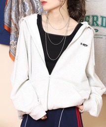 NERDY（ノルディ）の「ブレンクロゴフーディージップアップ（パーカー）」