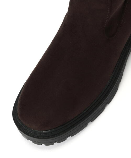 NATURAL BEAUTY BASIC（ナチュラルビューティーベーシック）の「◇【Oggi掲載】インヒールトラックソールロングブーツ（ブーツ・レディース・ブラック/ダークブラウン・SMALL/LARGE/MEDIUM）」の10枚目の写真