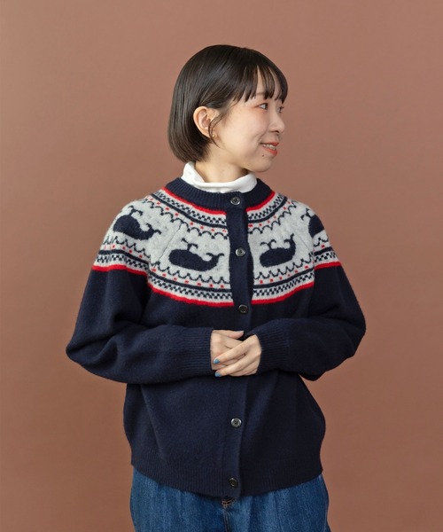 クジラジャカード 求心風2WAY カーディガン（カーディガン/ボレロ
