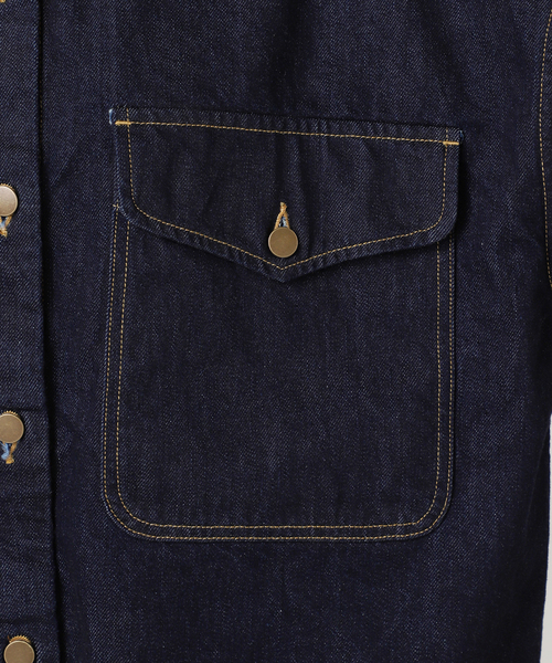 journal standard L'essage（ジャーナルスタンダードレサージュ）の「オーバーサイズデニムシャツ（シャツ/ブラウス・レディース・ブルー系その他/ネイビー・FREE）」の22枚目の写真