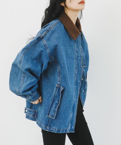 ((値下げ可))KBF 2WAYカラーデニムブルゾン 2WAYカラーデニムブルゾン | KBF | マルイウェブチャネル