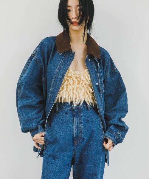 2WAYカラーデニムブルゾン（ブルゾン）｜KBF（ケイビーエフ）の