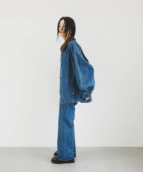 2WAYカラーデニムブルゾン 2WAYカラーデニムブルゾン（ブルゾン）｜KBF（ケイビーエフ）の