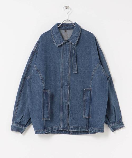 2WAYカラーデニムブルゾン 2WAYカラーデニムブルゾン（ブルゾン）｜KBF（ケイビーエフ）の
