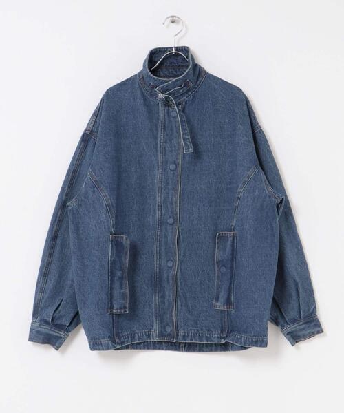 2WAYカラーデニムブルゾン（ブルゾン）｜KBF（ケイビーエフ）の
