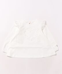 nino（ニノ）の「☆ロンTee　ハートフリル（Tシャツ/カットソー・キッズ）」