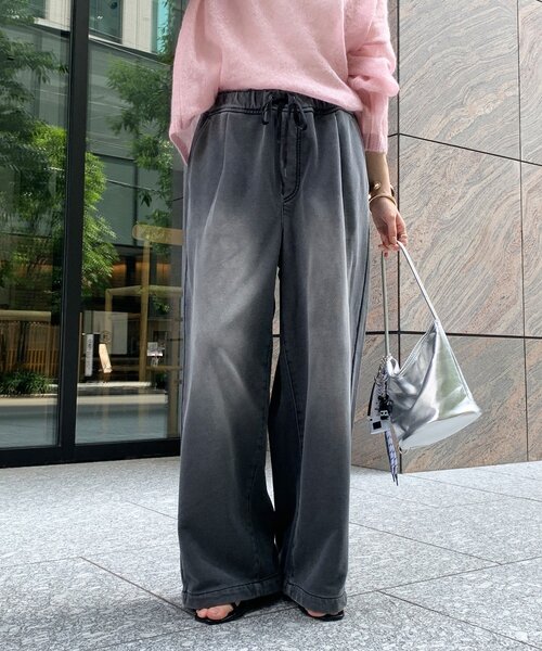 DouDou(ドゥドゥ)の「【デニムなのにスウェット!?】デニムスウェットパンツ(その他パンツ・レディース・ブラック/ブルー・36/38)」の12枚目の写真