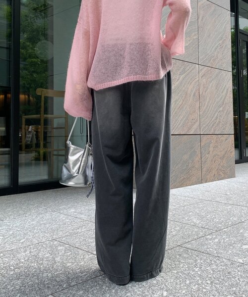 DouDou(ドゥドゥ)の「【デニムなのにスウェット!?】デニムスウェットパンツ(その他パンツ・レディース・ブラック/ブルー・36/38)」の14枚目の写真