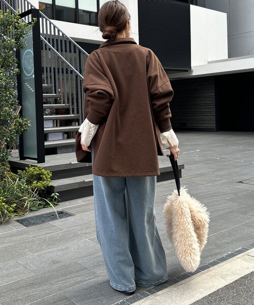 DouDou(ドゥドゥ)の「【デニムなのにスウェット!?】デニムスウェットパンツ(その他パンツ・レディース・ブラック/ブルー・36/38)」の18枚目の写真