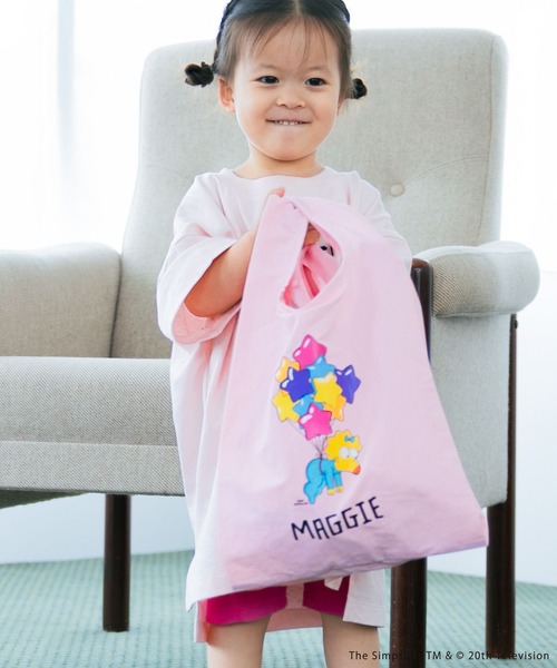 LOWRYS FARM（ローリーズファーム）の「シンプソンズ／エコＢＡＧ　576631（エコバッグ/サブバッグ・キッズ・カーキ/ブルー/ピンク/イエロー・FREE）」の4枚目の写真