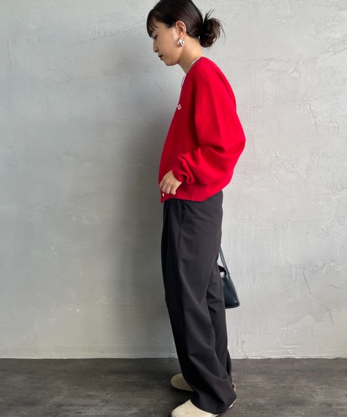 ダントンDANTON クルーネック ニットカーディガン(ブラック)36 新品未使用 dantonクルーネックニットカーディガン 黒36 2025年