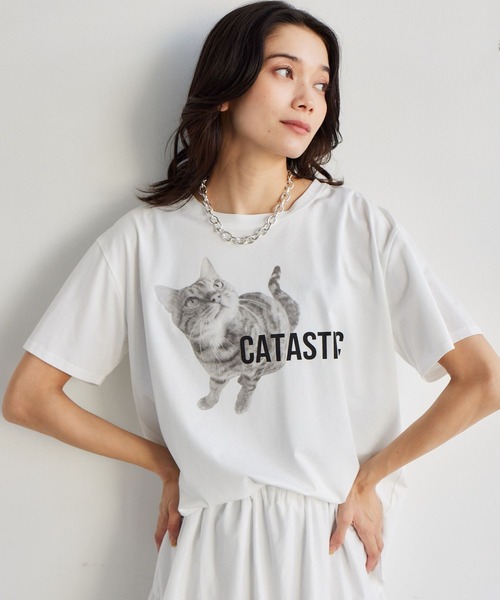 BARNYARDSTORM(バンヤードストーム)の「BARNYARDSTORM / ベンガルT / マシンウォッシャブル(Tシャツ/カットソー・レディース・オフホワイト/ホワイト・FREE)」の1枚目の写真