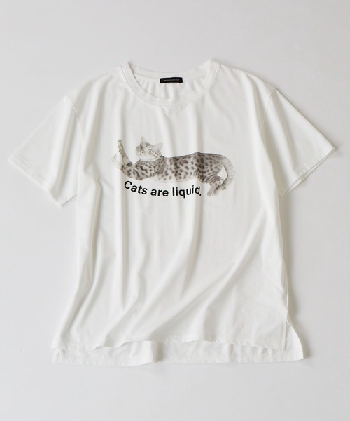 BARNYARDSTORM(バンヤードストーム)の「BARNYARDSTORM / ベンガルT / マシンウォッシャブル(Tシャツ/カットソー・レディース・オフホワイト/ホワイト・FREE)」の2枚目の写真