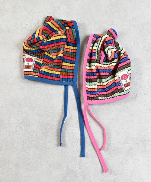 MARKEY'S(マーキーズ)の「ふわリブmimiキャップ(キャップ・キッズ・ピンク系その他/イエロー系その他・M/S)」の6枚目の写真