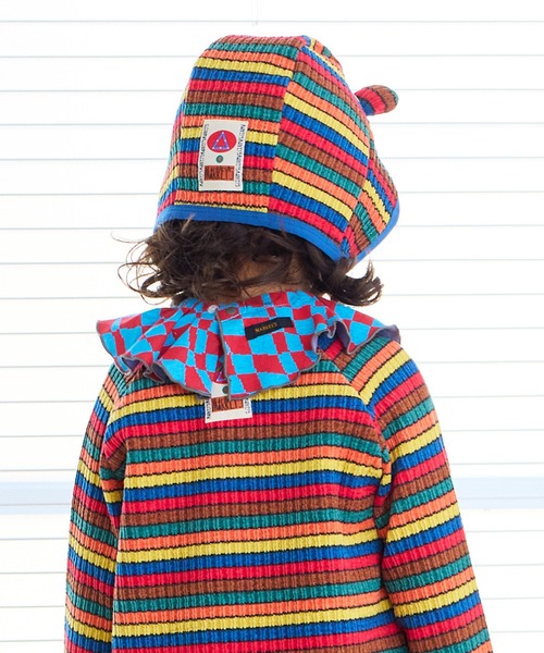 MARKEY'S(マーキーズ)の「ふわリブmimiキャップ(キャップ・キッズ・ピンク系その他/イエロー系その他・M/S)」の4枚目の写真