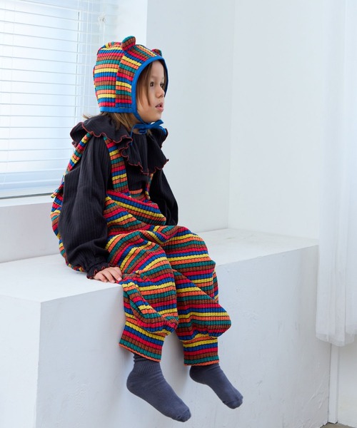 MARKEY'S(マーキーズ)の「ふわリブmimiキャップ(キャップ・キッズ・ピンク系その他/イエロー系その他・M/S)」の10枚目の写真