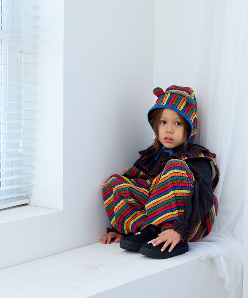 MARKEY'S(マーキーズ)の「ふわリブmimiキャップ(キャップ・キッズ・ピンク系その他/イエロー系その他・M/S)」の7枚目の写真