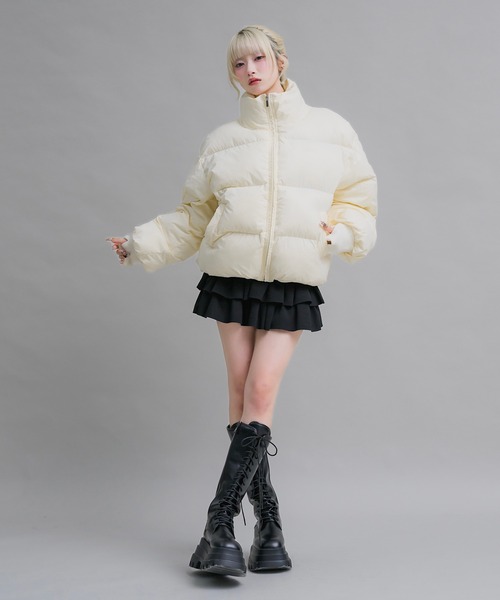 ユニセックス】オーバーサイズ中綿ダウンジャケット（ダウンジャケット